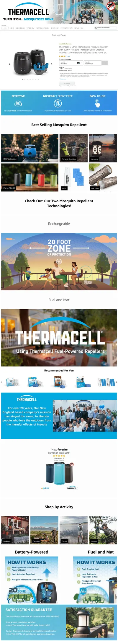 Brand Store for Amazon.com  Thermacell