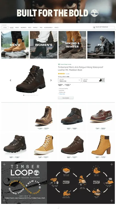 Brand Store for Amazon.com  Timberland