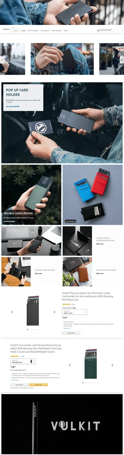 Brand Store for Amazon.com  VULKIT