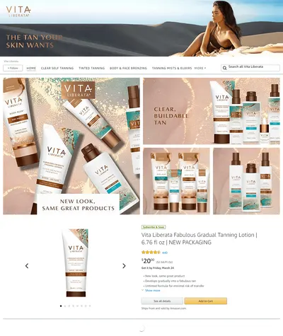Brand Store for Amazon.com  Vita Liberata