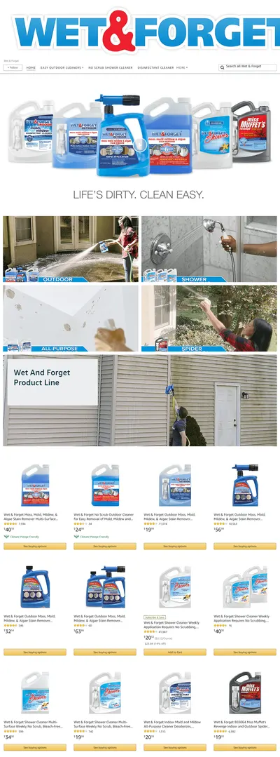 Brand Store for Amazon.com  Wet &amp; Forget