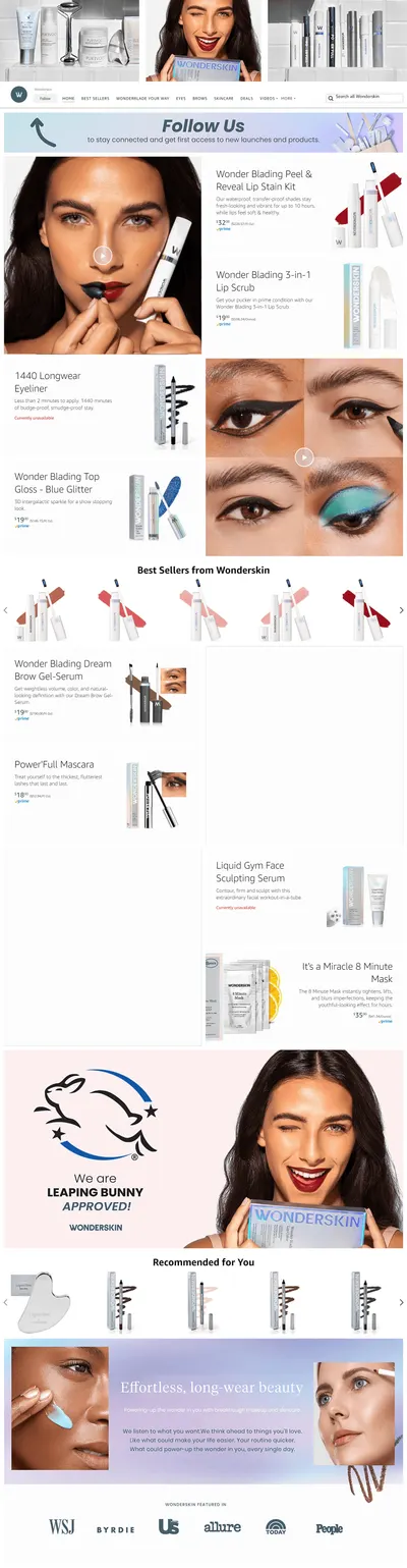 Brand Store for Amazon.com  Wonderskin