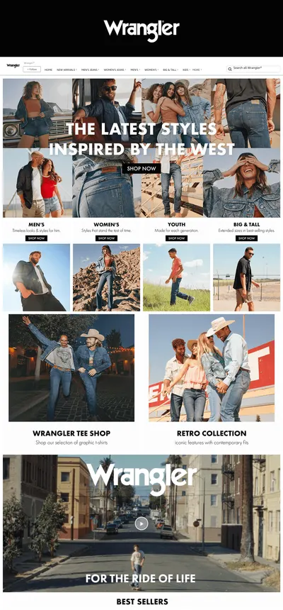 Brand Store for Amazon.com  Wrangler®