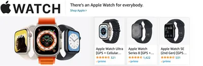 Sponsored Brands Ads for Amazon.com   apple watch