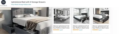 Sponsored Brands Ads for Amazon.com   bed frame