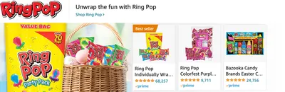 Sponsored Brands Ads for Amazon.com   candy