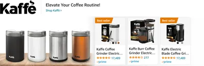 Sponsored Brands Ads for Amazon.com   coffee grinder