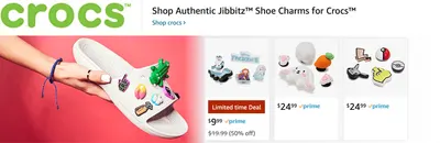 Sponsored Brands Ads for Amazon.com   croc charms