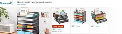Sponsored Brands Ads for Amazon.com   desk organizers and accessories