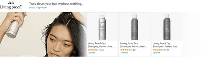 Sponsored Brands Ads for Amazon.com   dry shampoo