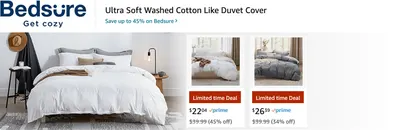 Sponsored Brands Ads for Amazon.com   duvet cover