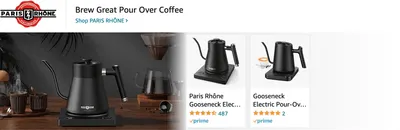 Sponsored Brands Ads for Amazon.com   electric kettle