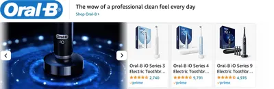 Sponsored Brands Ads for Amazon.com   electric toothbrush