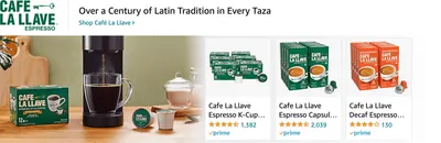 Sponsored Brands Ads for Amazon.com   espresso machine