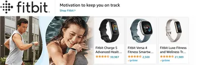 Sponsored Brands Ads for Amazon.com   fitbit