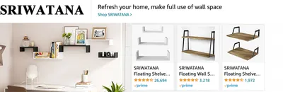 Sponsored Brands Ads for Amazon.com   floating shelves