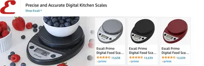 Sponsored Brands Ads for Amazon.com   food scale