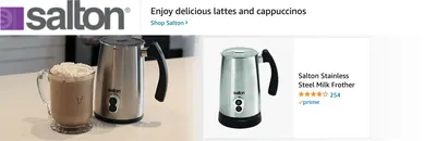 Sponsored Brands Ads for Amazon.com   frother