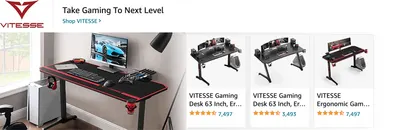 Sponsored Brands Ads for Amazon.com   gaming desk