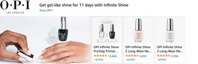 Sponsored Brands Ads for Amazon.com   gel nail polish