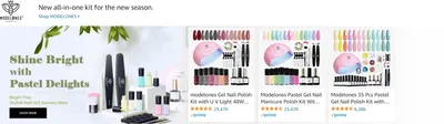 Sponsored Brands Ads for Amazon.com   gel nail polish kit with uv light
