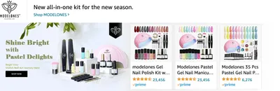 Sponsored Brands Ads for Amazon.com   gel nail polish kit with uv light