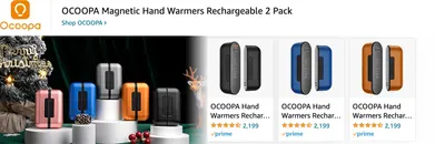 Sponsored Brands Ads for Amazon.com   hand warmers