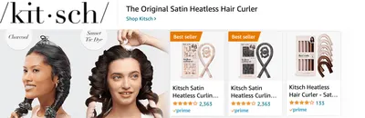 Sponsored Brands Ads for Amazon.com   heatless hair curler