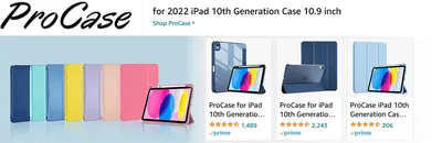 Sponsored Brands Ads for Amazon.com   ipad 10th generation case