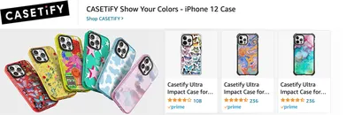 Sponsored Brands Ads for Amazon.com   iphone 12 phone case