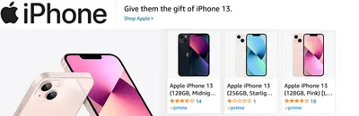 Sponsored Brands Ads for Amazon.com   iphone 13