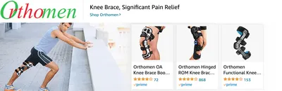 Sponsored Brands Ads for Amazon.com   knee braces for knee pain
