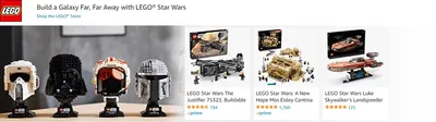 Sponsored Brands Ads for Amazon.com   lego star wars