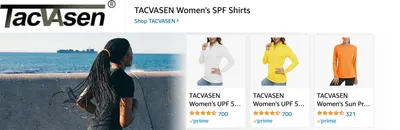 Sponsored Brands Ads for Amazon.com   long sleeve shirts for women