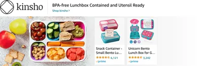 Sponsored Brands Ads for Amazon.com   lunch box