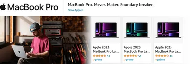Sponsored Brands Ads for Amazon.com   macbook pro
