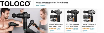Sponsored Brands Ads for Amazon.com   massage gun