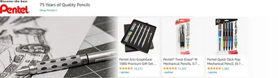 Sponsored Brands Ads for Amazon.com   mechanical pencil