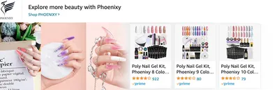 Sponsored Brands Ads for Amazon.com   nail kit