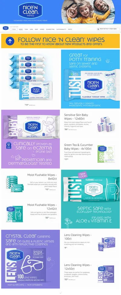Brand Store for Amazon.com  nice 'n clean wipes