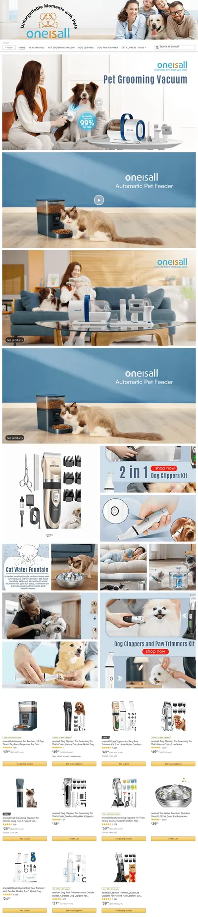Brand Store for Amazon.com  oneisall