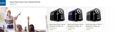 Sponsored Brands Ads for Amazon.com   pencil sharpeners