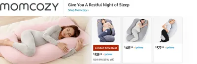 Sponsored Brands Ads for Amazon.com   pregnancy pillows