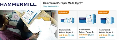 Sponsored Brands Ads for Amazon.com   printer paper