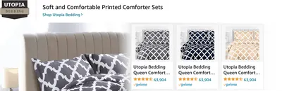 Sponsored Brands Ads for Amazon.com   queen comforter set