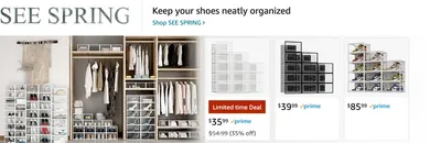 Sponsored Brands Ads for Amazon.com   shoe organizer