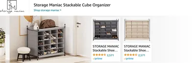 Sponsored Brands Ads for Amazon.com   shoe rack