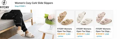 Sponsored Brands Ads for Amazon.com   slippers for women