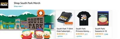 Sponsored Brands Ads for Amazon.com   south park