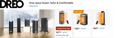Sponsored Brands Ads for Amazon.com   space heaters for indoor use